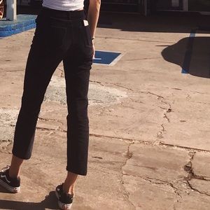 Brandy Melville navy corduroy pants